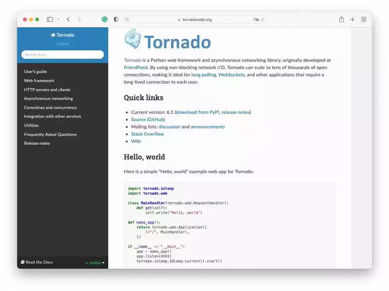 Углубление в веб-приложения на Python с помощью Tornado