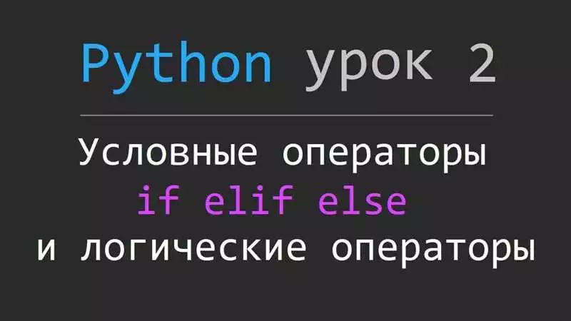 Синтаксис условного оператора if-else в Python